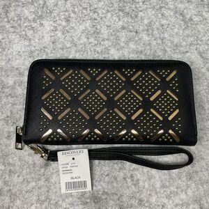 New Discovery Black Geometric Pattern Wristlet Wallet Women's Fashion Style‎